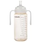 2 in 1 Baby Bottles n Straw Cup with Handle, Mombella Classic PPSU Baby Bottle & Sippy Cup, Toddler Water Bottle, Soft Silicone Fast Flow Nipple, BPA Free Transition Cup for 6 Months+, 10oz, Ivory - Image 2