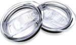 20oz Skinny Tumbler Replacement Lids 2 Pack,Spill Proof Splash Resistant Silicone Sliding Covers,Straw Friendly, BPA Free - Image 2