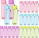 24 Pieces 17 oz Water Bottle Bulk Reusable Sports Drink Water Bottles Leak Portable Plastic Adults Drinking Cups for Outdoor Fitness (Colorful,Rectangle) - Image 2