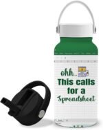 25oz Accounting Water Bottle with Straw Lid & Direct-drink Lid - Accounting Stainless Steel Water Bottles, BPA-free Leakproof Sports Waters Bottle for School Travel, Gifts Cup for Accountant - Image 2