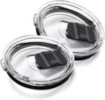 2Pcs 30oz Replacement Yeti Tumbler Lids, Only for Yeti 30 oz Tumbler, 14 oz Mug, with Strong Magnetic Slider Switch, Good Spill Proof Effect Coffee Cup Travel Cover Lids, BPA Free - Image 2