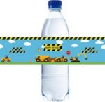 32pcs Construction Birthday Water Bottle Labels, Excavator Water Bottle Stickers, Construction Stickers for Baby Shower Party Decoration - Image 2