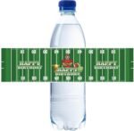 32pcs Football Happy Birthday Water Bottle Labels, Rugby Bottle Wrappers for Boys Birthday, Ball Game Sport Themed Baby Shower Party Decoration - Image 2