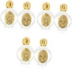 ABOOFAN Refillable Holy Water Bottle with Safety Cap Small Portable Glass Bottle for Baptism Blessings Religious Festival Decorative Vessel for Catholic Communion - Image 2