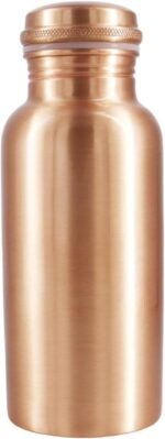 ANCIENT IMPEX 500 ml Pure Copper Water Bottle | Leak-Proof Ayurvedic Drinkware | Eco-Friendly Reusable Bottle for Health, Detox & Wellness | Handmade Joint-Free Copper Bottle - Image 2