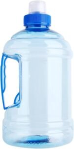 Akozon Water Bottle 1 Liter Water Jug 1L H20 Arrow Water Bottle Large Bottle BPA Free Plastic Cap Kettle Drinking Container with Handle for Outdoor Training Party Fitness Gym Sports - Image 2
