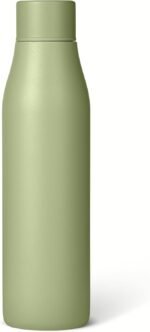 Amazon Basics Insulated Stainless Steel Water Bottle, 20 oz., BPA-Free, Olive - Image 2