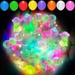 Aogist 100pcs Mutilcolor Balloon Lights, Long Standby Time Waterproof Mini Ball Light, Round LED Flash Lamp for Paper Lantern Balloon Party,Wedding,Birthday,Festival,New Year and Christmas Decorative - Image 2