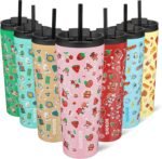 BJPKPK 26oz Stainless Steel Insulated Tumbler With lid And Straw Travel Coffee Thermal Tumblers Cup For Women And Men,Passionate Pink - Image 2