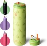 BOTTLE BOTTLE Stainless Steel Water Bottle with Straw Lid and Handle 32 oz Vacuum Insulated Cup for Sports Travel Gym Hiking,Leak-Proof Wide Mouth Water Bottles for Women and Men,tree - Image 2