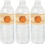 Big Dot of Happiness Nothin' but Net - Basketball - Baby Shower or Birthday Party Water Bottle Sticker Labels - Set of 20 - Image 2