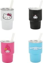 Bioworld Hello Kitty & Friends Character Faces 4-Pack 3 Oz Mini Tumbler Set - Image 2