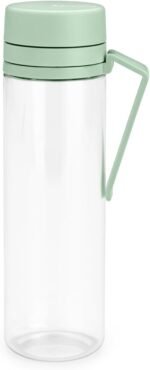 Brabantia Make & Take Water Bottle with Fruit Sieve (Jade Green) 17 fl oz Travel Drinking Bottle with Handle/Belt Clip & Infuser, BPA-Free, Leakproof, Dishwasher Safe - Image 2