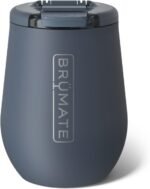 BrüMate Uncork'd 14oz 100% Leakproof Insulated Wine Tumbler | Locking Lid | Insulated Stainless Steel Wine Glass | Perfect For Travel & Outdoors | BPA-Free (Nightfall Blue) - Image 2
