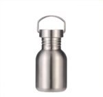 CDJ 12 oz Single Walled Stainless Steel Leak Proof Sports Water Bottle 18/8(304) Metal Water Bottle for Cyclists, Runners, Hikers, Beach Goers, Picnics, Camping - BPA Free - Image 2