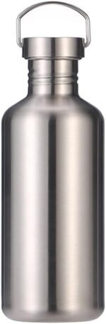 CDJ 41 oz Single Walled Stainless Steel Leak Proof Sports Water Bottle 18/8(304) metal water bottle for Cyclists, Runners, Hikers, Beach Goers, Picnics, Camping - BPA Free - Image 2