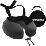 Cabeau Airplane Travel Pillow for Long Flights - Evolution S3 - Supportive Memory Foam with Seat Straps to Secure Your Head and Neck and Provides 360° Support (Steel Grey) - Image 2