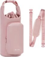 Ceneda Water Bottle Carrier Bag with Phone Pocket 32oz 40oz Tumbler Insulated Water Bottle Holder with Adjustable Shoulder Strap Carrier Sling Bag (Pink) - Image 2