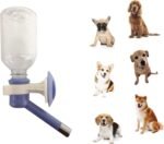 Choco Nose Patented No-Drip Dog Water Bottle/Feeder for Dogs/Cats and Other Small-Medium Sized Animals - for Cages, Crates or Wall Mount. 10.2 Oz. Mess Free Leak-Proof Nozzle 16mm, Blue (C590) - Image 2