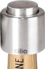 Cilio Stainless Steel Champagne Sealer, Bottle Stopper for Sealing Champagne Bottles Large - Image 2