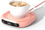 Coffee Mug Warmer For Desk,Multi-purpose Cup Warmer For All Bottles&Cups,Fast Heating Mug Warmer For Tea &Coffee With 3 Temp Settings, Portable Bottle Warmer For Breastmilk, 8 Hours Auto Shut Off,Pink - Image 2
