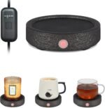 Coffee Mug Warmer for Desk, Electric Candle Warmer with Auto Shut Off, 2-4-8 Hour Timed Smart Cup Warmer for Heating Coffee, Beverage, Milk, Tea and Hot Chocolate(No Cup-Black) - Image 2
