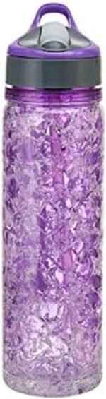 Copco 5237208 Freezeable Double Wall Insulated Tritan Water Bottle with Crackle Gel, 18-Ounce, Purple - Image 2