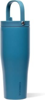 Corkcicle Go Cup XL - Leak-Proof Travel Tumbler - Triple Insulated Stainless Steel Water Bottle - Easy-Carry Handle - Summer Drinkware Gift - Keeps Drinks Ice Cold - 30 oz - North Shore - Image 2