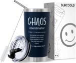 DLOCCOLD Chaos Coordinator Gift, Stainless Steel Tumbler Thank You Gifts for Women, Boss, Coworker, Manager, Office, Teacher, Employee, Appreciation Birthday Gift, Christmas Coworker Gifts -20 oz - Image 2