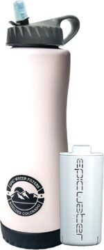 Epic Water Filters Vostok Vacuum Insulated Water Bottle with Filter, USA Made, BPA Free, Removes 99.9% Tap Water Contaminants, Stainless Steel, Dishwasher Safe - Image 2