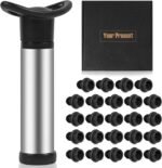 FACULX Wine Saver Vacuum Pump with 24 Stoppers, Wine Stopper & Preserver, Reusable Bottle Sealer Keeps Fresh, Ideal Accessories Gift - Image 2