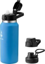 Farsea Insulated Water Bottle, Leak Proof Locking Lid with Soft Silicone Spout, Stainless Steel,Leak Proof, Double Walled Vacuum Insulated, BPA-Free, 24 Hr Cold, Wide Mouth, Sports & Travel Bottle - Image 2