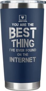 Gifts for Him, Boyfriend, Husband - Boyfriend, Husband Gifts - Anniversary, Valentines, Birthday, Christmas Gift Ideas for Him - Love Romantic Gift Ideas for Him - 20 Oz Stainless Steel Tumbler - Image 2