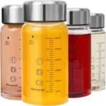 Glass Juice Bottles 4 Pack 12 oz - Wide Mouth Glass Water Bottles with Lids - for Juicing, Smoothies, Milk, Protein, BPA Free, Reusable, Stainless Steel Lids, Leak Proof, Shaker bottle (400 ml) - Image 2