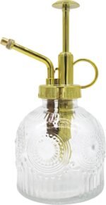 Glass Plant Mister Spray Bottle, Vintage Plant Spritzer, Succulent Watering Bottle Glass with Top Pump, Small Plants Sprayer Watering Can for Indoor Outdoor House(Clear) - Image 2