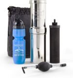 Go Water Filter Kit with 1 Qt. Berkey Gravity Fed Water Filter System, Sport Bottle and Black Primer - Image 2
