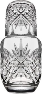 Godinger Bedside Night Carafe - Cup and Bottle to Keep Next To Your Bed for a Handy Midnight Drink, 16oz - Image 2