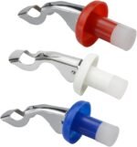Hemoton 3pcs Wine Bottle Plugs Vaccum Sealer Wine Bottle Stopper Vac Sealer Vacuum Sous Vide Reusable Corks Vacuum Seal Machine Beverage Stopper Metal Cap - Image 2