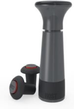 Host AirLOCK Wine Saver Pump and Wine Preserver with Wine Stoppers Vacuum Sealer Wine Pump and Wine Vacuum Bottle Stopper, set of 3, Black - Image 2