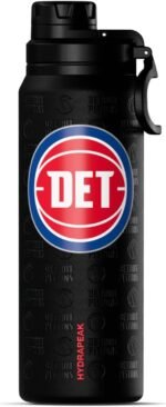 Hydrapeak x NBA Officially Licensed Detroit Pistons 26 oz Active Water Bottle with Chug Lid and Handle Reusable Stainless Steel Double Wall Insulated Sports Gift - Image 2