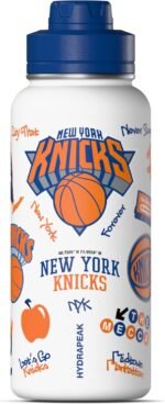 Hydrapeak x NBA Officially Licensed New York Knicks 32oz Active Water Bottle Chug Lid Stainless Steel Reusable Double Wall Celebrating The City Of New York - Image 2