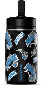 Hydrapeak x NBA Officially Licensed Orlando Magic 14oz Mini Kids Water Bottle with Straw Lid and Handle Reusable Stainless Steel Double Wall Insulated Spill Proof Sports Gift for Boys Girls - Image 2