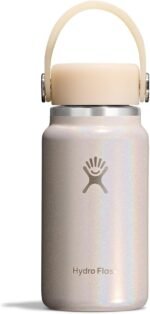 Hydro Flask Micro Bottle - Leak Proof Purse or Pocket Flask - Insulated Mini Water Bottle 6.7 Oz Glimmer Cream - Image 2