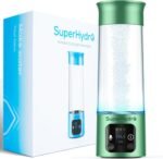 Hydrogen Water Bottle Generator - Up to 6000+ PPB Concentration - SPE/PEM Technology - Voice Reminder - Water Ionizer Machine Suitable for Travel, Daily and Office Drinking - 12oz (Green) - Image 2