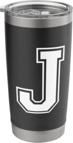 J Initial Letter Alphabet Stainless Steel Insulated Tumbler - Image 2