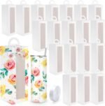 Joyclub 20 Pack Gift Boxes with Ribbon for 20 oz Skinny Straight Stainless Steel Tumblers Sublimation Ribbon Graffitiable Gift Box for Mother's Day Bridesmaid Easter Weddings DIY Decor - Image 2