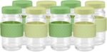 Juice Shot Containers, Glass, Clear, 2oz, Colored Lids & Silicone Grip Bands, Beverage Storage, Juicing, Ginger & Turmeric Bottles - Image 2