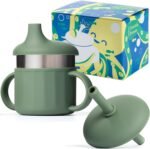 Jumble Dream Baby Sippy Cup, 100% Silicon Training Stainless Steel Kids Cups with Silicon Straw, Toddler Tumbler with Straw Spill Proof | 6 Month Plus Toddler Sippy Cup | BPA Free - Image 2