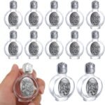 KOMI 12PCS Glass Holy Water Bottle 0.5 floz Mini Holy Water Container with Embossed St Michael the Archangel Religious Empty Travel Bottle Church Catholic Gifts - Image 2