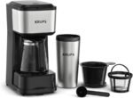 KRUPS Simply Brew Coffee Maker - Multi-Serve 4-in-1 with Stainless Steel Travel Tumbler, Black, 14oz - Image 2